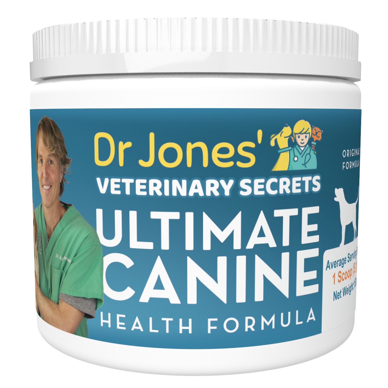 Dr. Jones' Ultimate Canine Nutritional Supplement for Dogs Dr. Jones' Ultimate Canine Original Formula Chicken Flavor Nutritional Supplement for Dogs